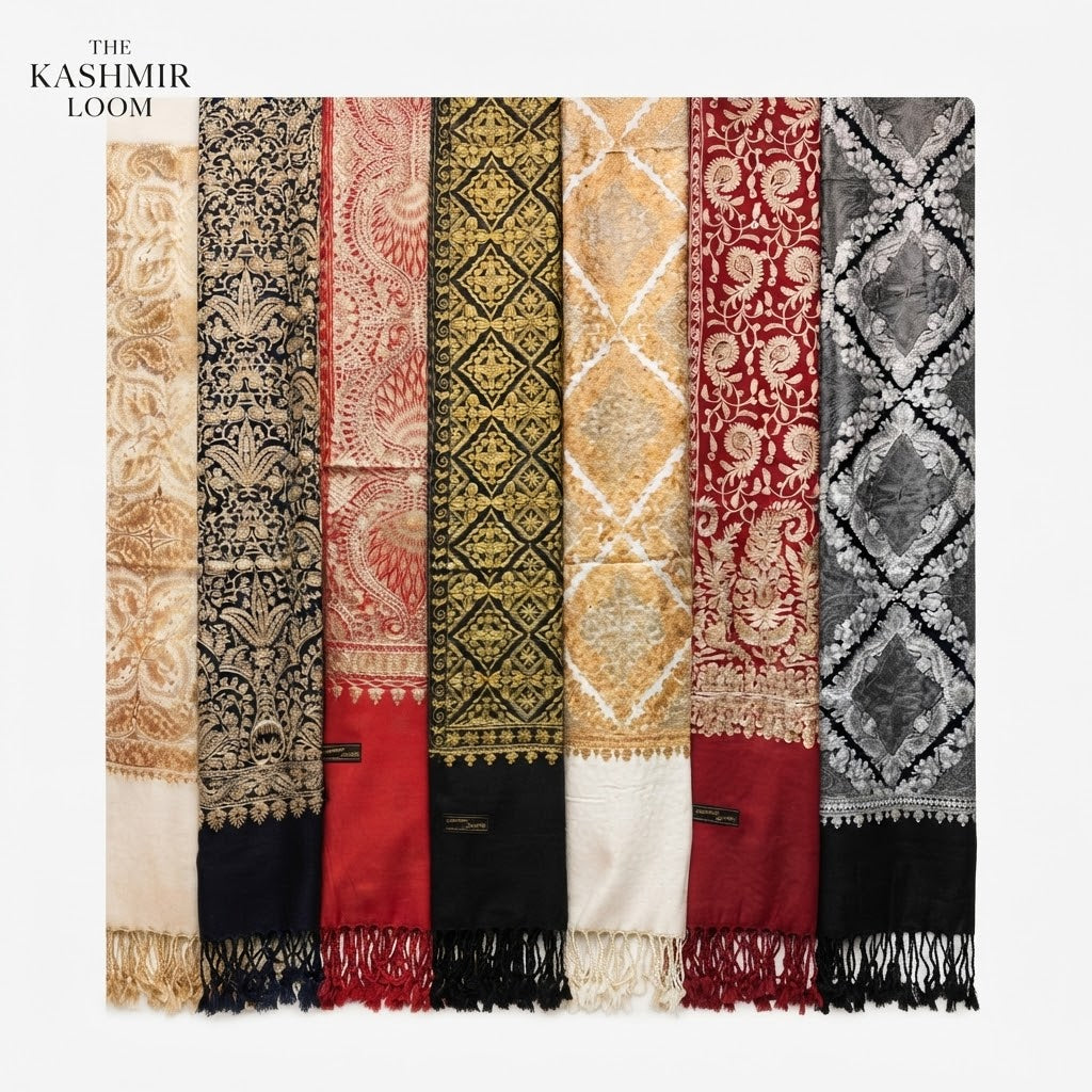 Indian Stone kasmiri shawls