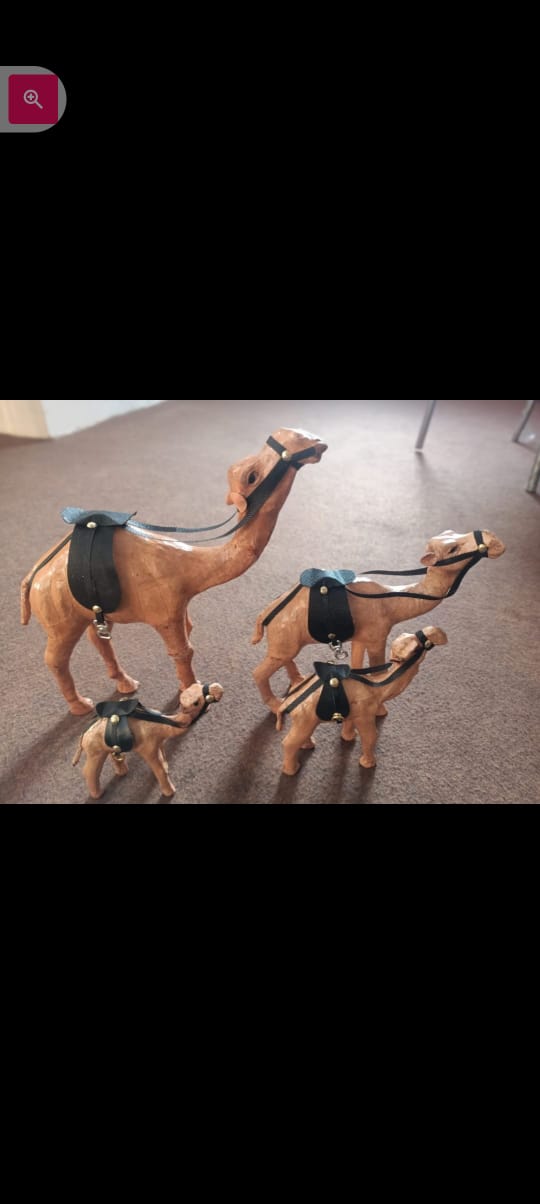 Leather  camel 3Pcs Set